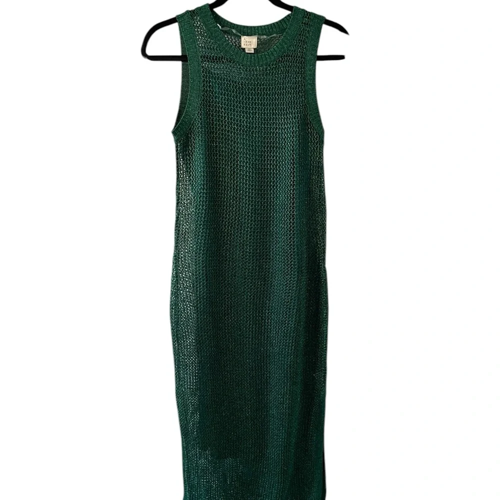 Openwork Midi Tank Dress from A New Day - Green boxBR - Picture 2 of 8